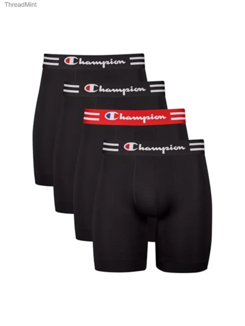Men's Performance Stretch Boxer Briefs 4 Pack Moisture Wicking